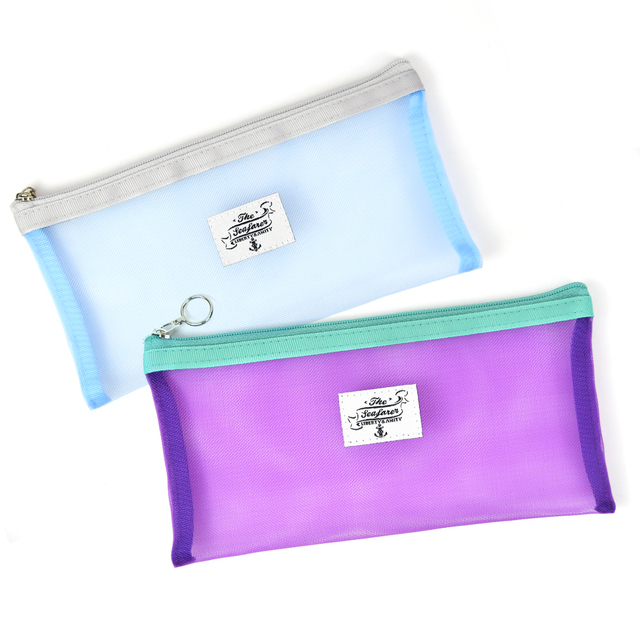 Small Transparent Mesh Travel Toiletry Bag