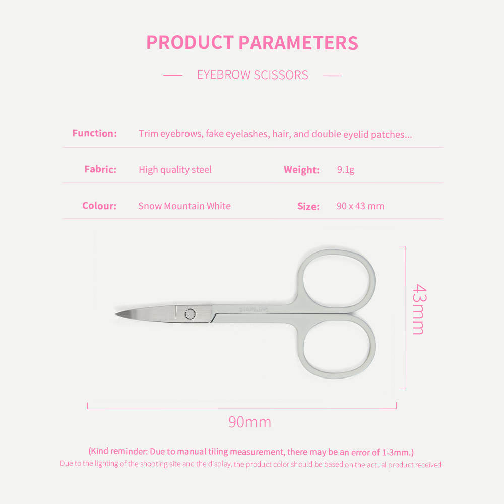 Pointed Head Curved Beauty Scissors