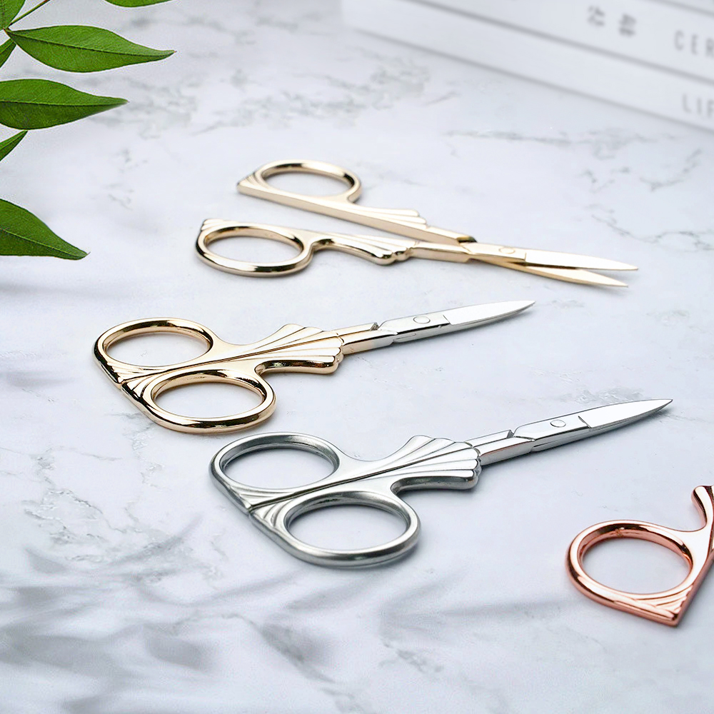 Beauty Vintage Antique Style Eyebrow Scissors Stainless Steel Scissors