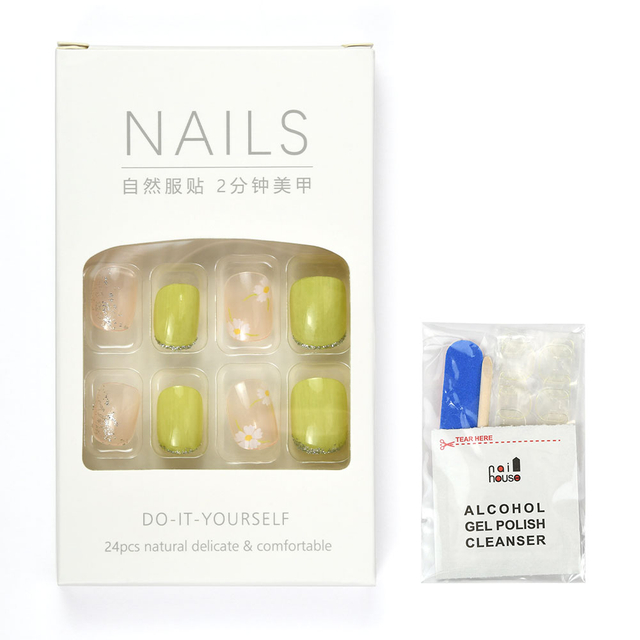 Artificial Press On Nails Diy Decoration False Nails Cover Sets