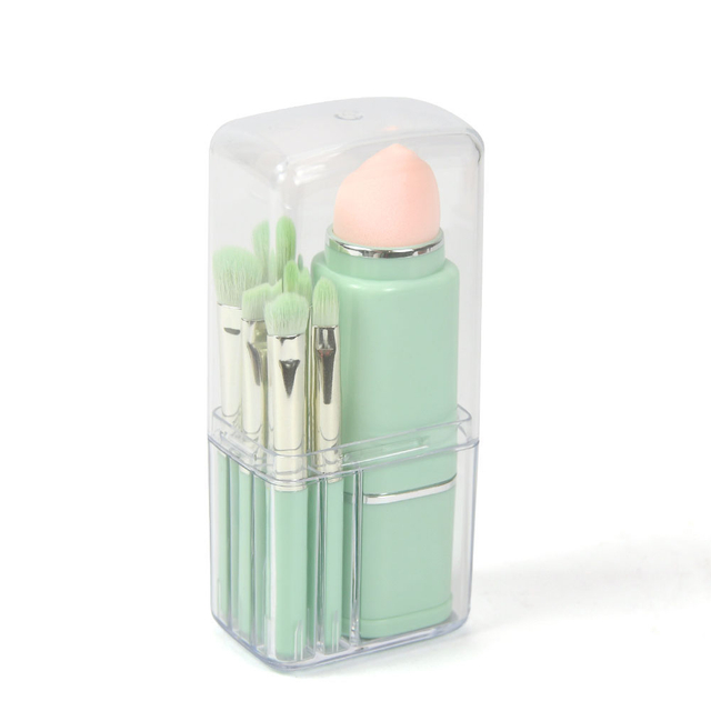 8pc Personalized Mini Travel Makeup Brush Set