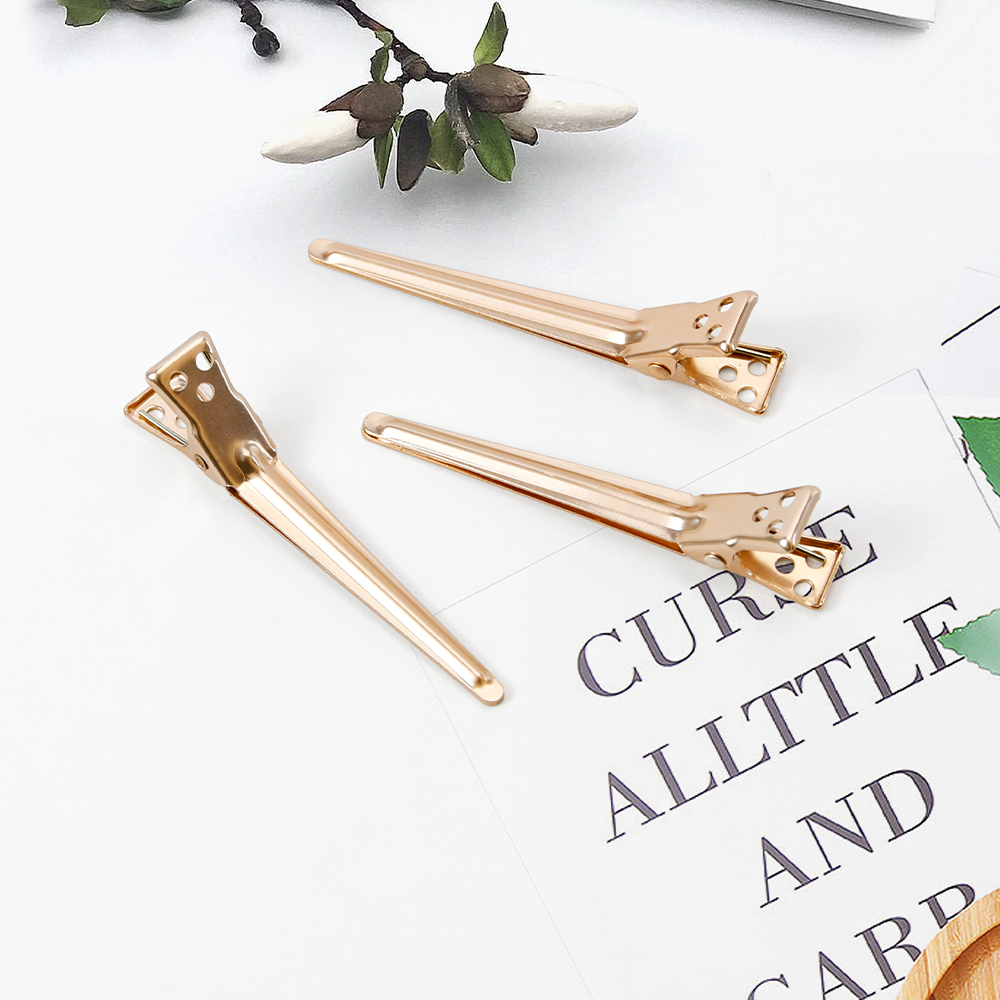 Crocodile Clips Styling Tools Salon Flat Metal Hair Pins