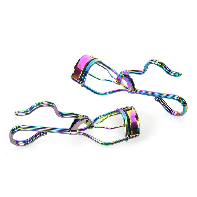Gradient Color Metal Soft Rubber Eyelashes Curler