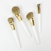 Pearl White Handle kabuki Foundation Makeup Brush Set