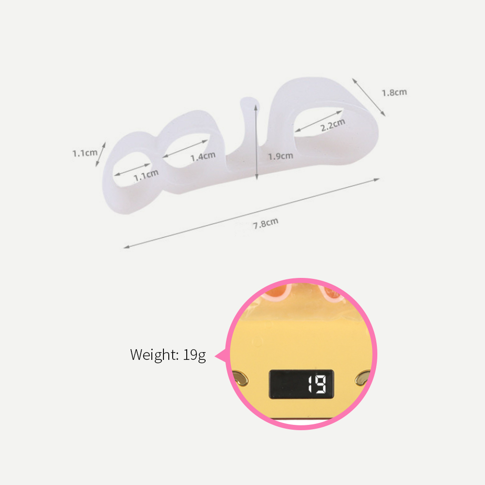 Silicone Toe Separator for Nail Art Salon