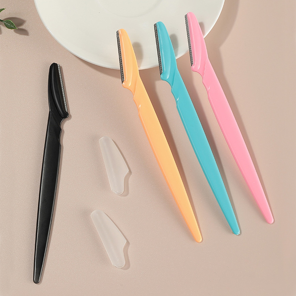 Hot Selling Excellent Quality Plastic With Stainless Steel Razor Blade Eyebrow Shaver For Shaving Eyebrow