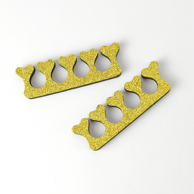 Toe Separator With Peach Heart Design