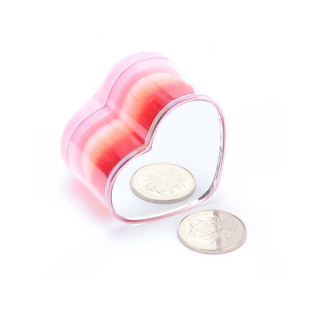 Pink Heart Kabuki Single Makeup Brush