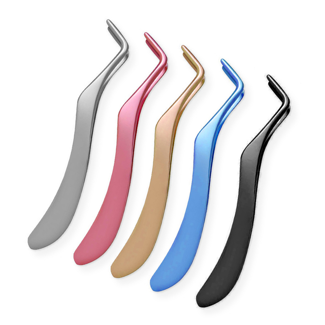 Curved Tweezers For Eyelash Extensions