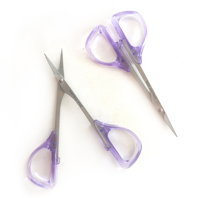 False Eyelash Scissors with Plastic Handle