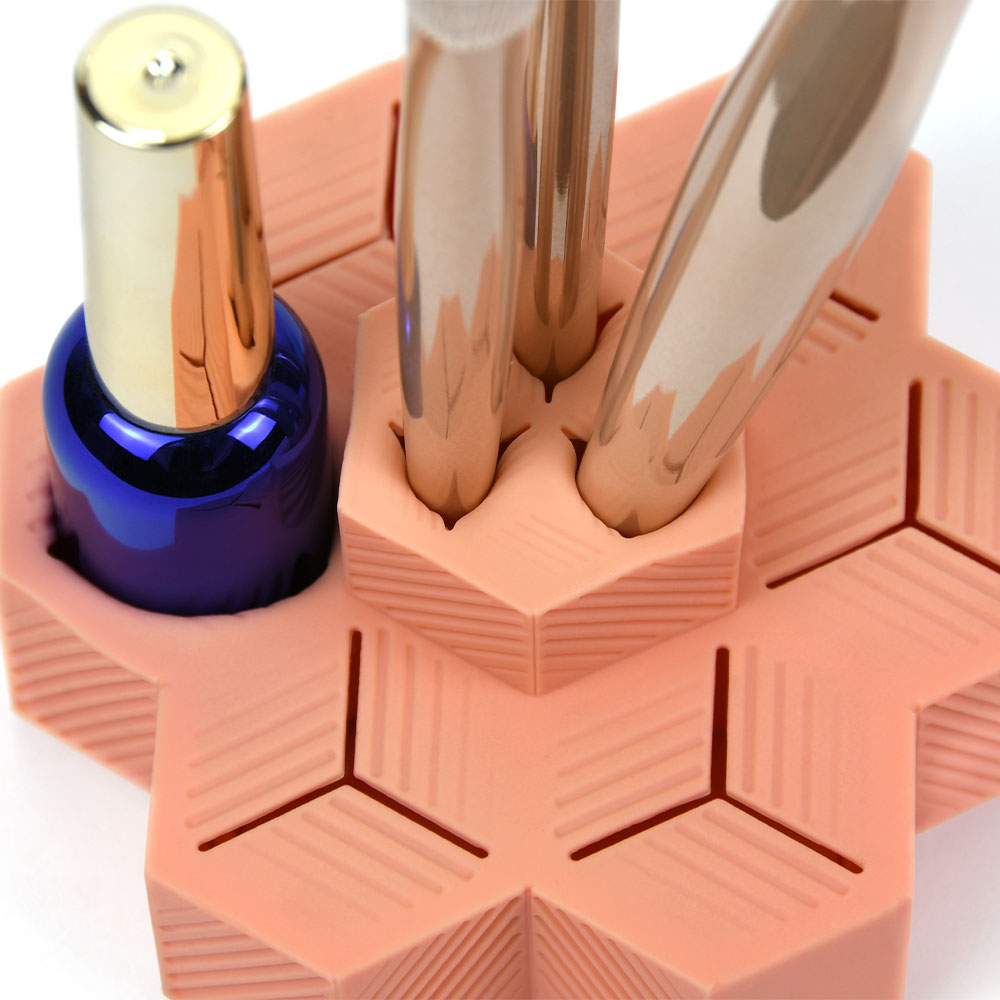 Silicone Nail Polish Makeup Brush Holder