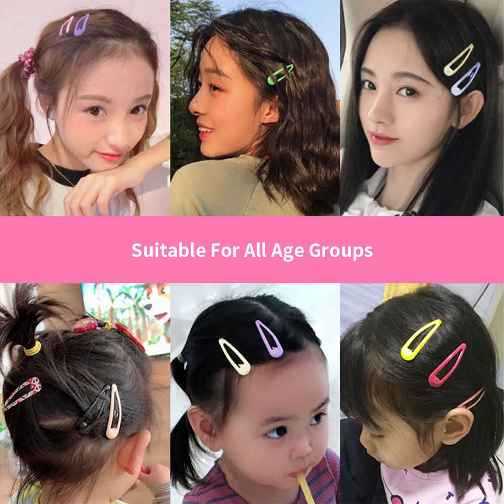 Mini Hair Pins Barrettes Clips Kid Baby Hair Clips Metal Snap Clips For Hair Women Girls