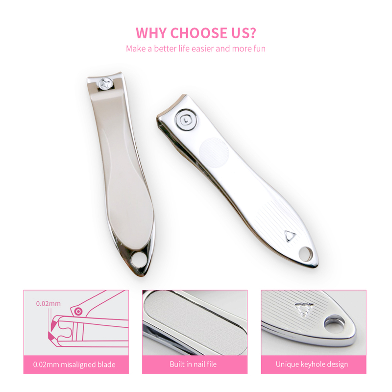 Gold Nail Trimmer with Nail File