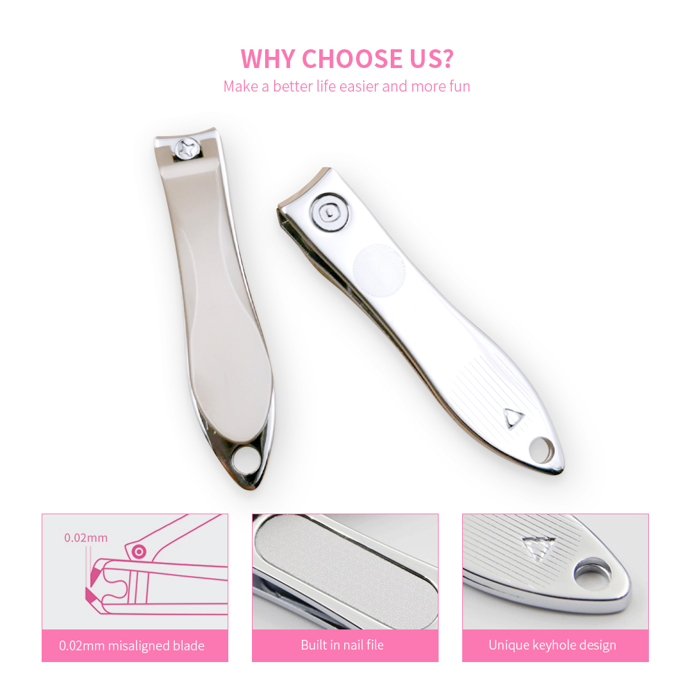 Gold Nail Trimmer with Nail File