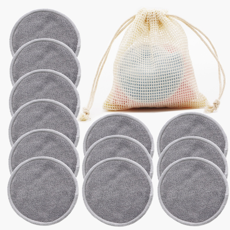 Charcoal Fiber Reusable Skin Care Cosmetic Cotton Pad