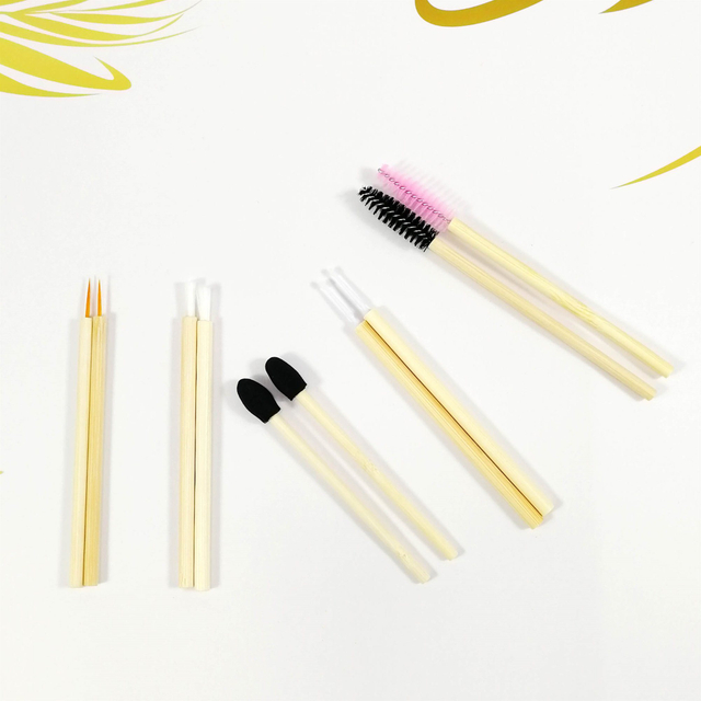 Eco-Friendly Bamboo Eyeliner Brush Set