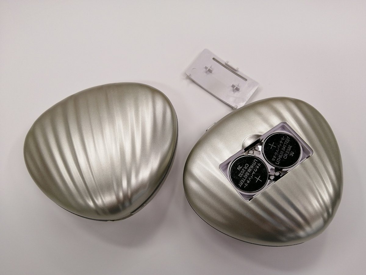 LED Pocket Cosmetic Mirror Shell Shape Makeup Mirror