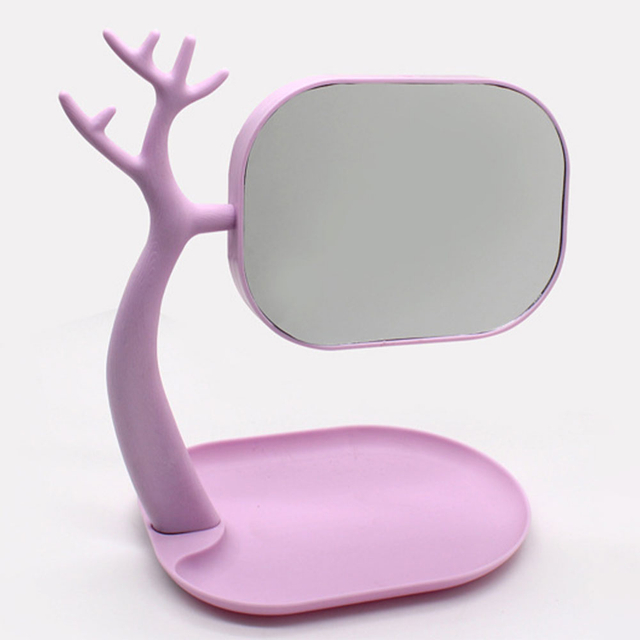 Plastic Stand up Multifunctional Cosmetic Mirror