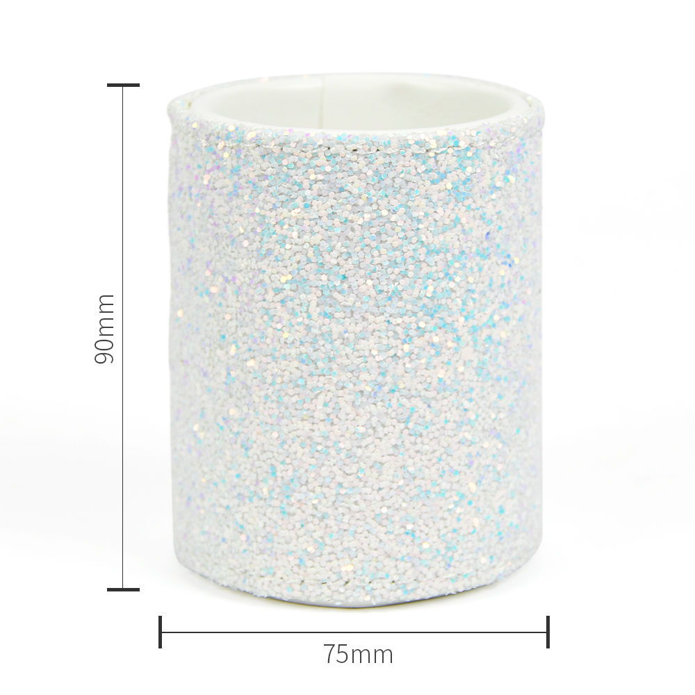 PU leather Luxurious Makeup Tool Shining Makeup Brush Bucket