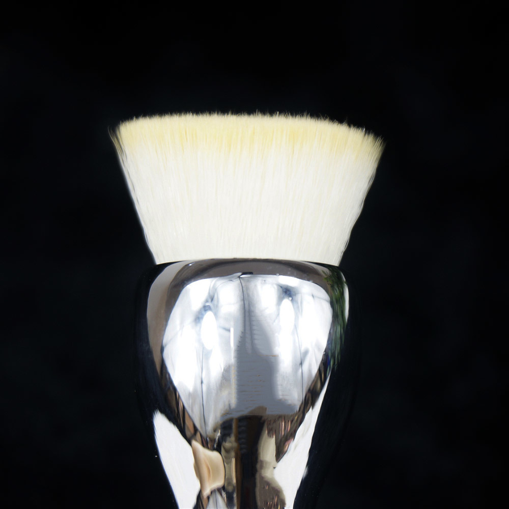 Silver Handle Cosmetic Brush Private Logo Makeup Brush