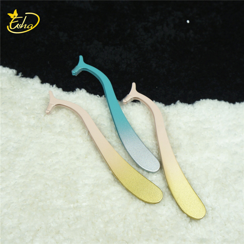 Multifunctional Eyelash Curler Tweezers Applicator False Eyelashes Applicator