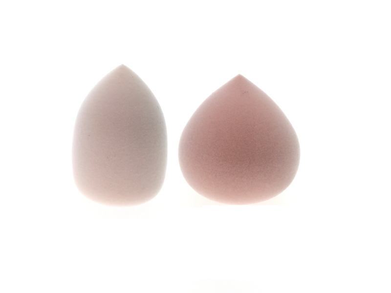 Peach Pink Velvet Microfiber Makeup Sponge 