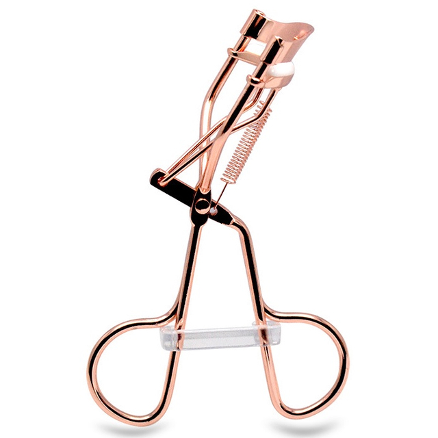 Professional Rose Gold Eyelash Curler with Spring