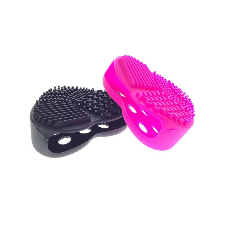 silicone finger glove makeup brush cleaning scrubber