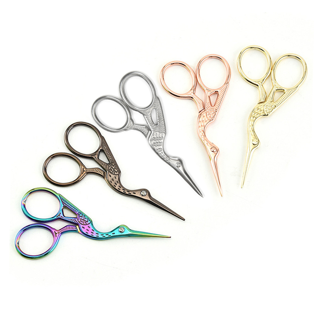 Crane Shaped Retro Beauty Scissors