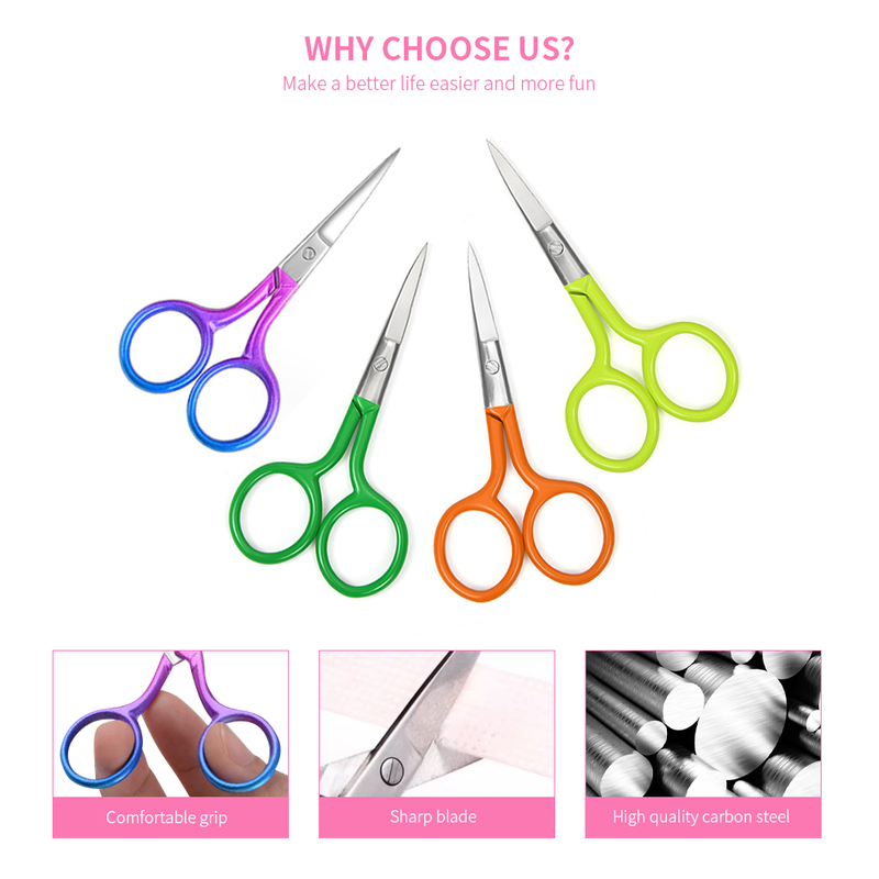 Eyelashes Small Scissors Colorful