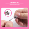 Carbon Steel Manicure Trimmer with Nail File