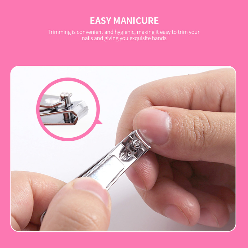 Carbon Steel Manicure Trimmer with Nail File