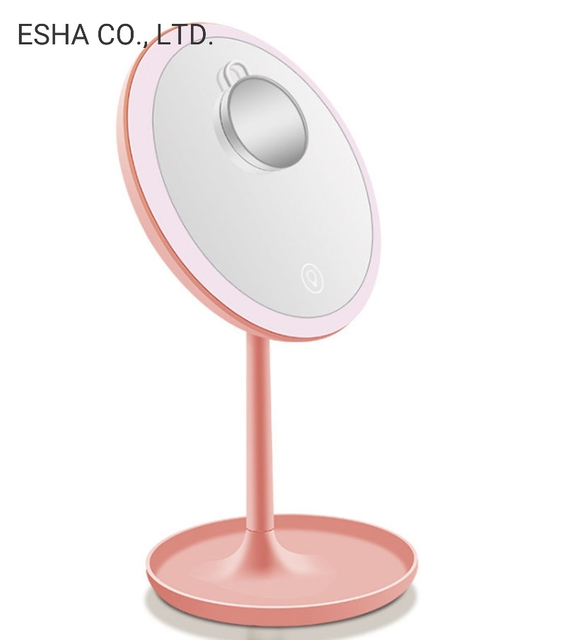 Smart Touch Screen Three-Color Fill Light Makeup Mirror