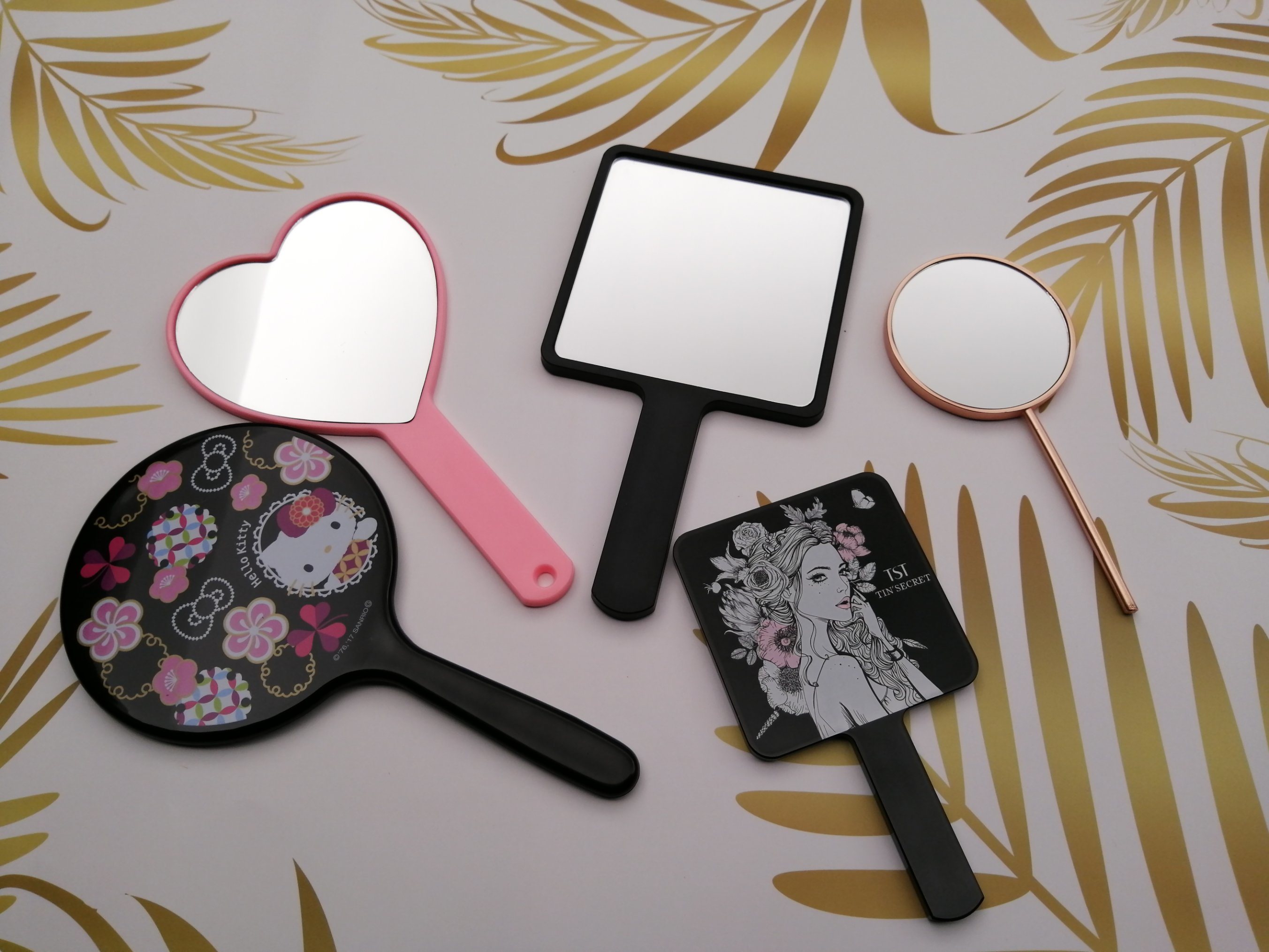 Metal Pocket Hand Mirror Personalized Hand Held Mirror