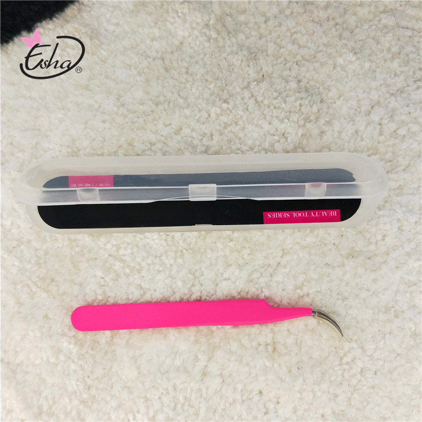 Volume Lash Tweezers With Plastic Box