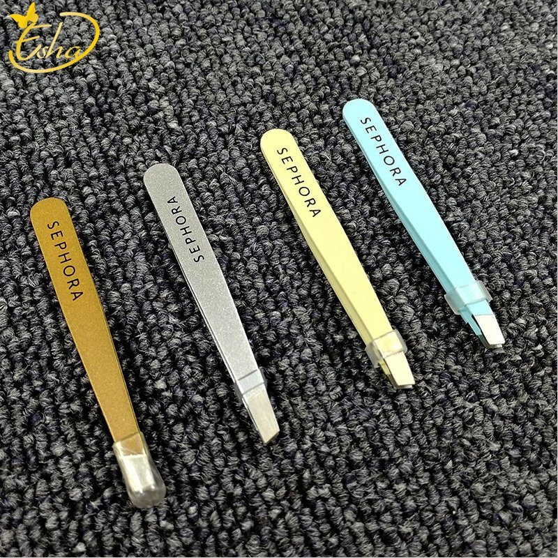 New Angled Slanted Mini Eyelash Tweezer