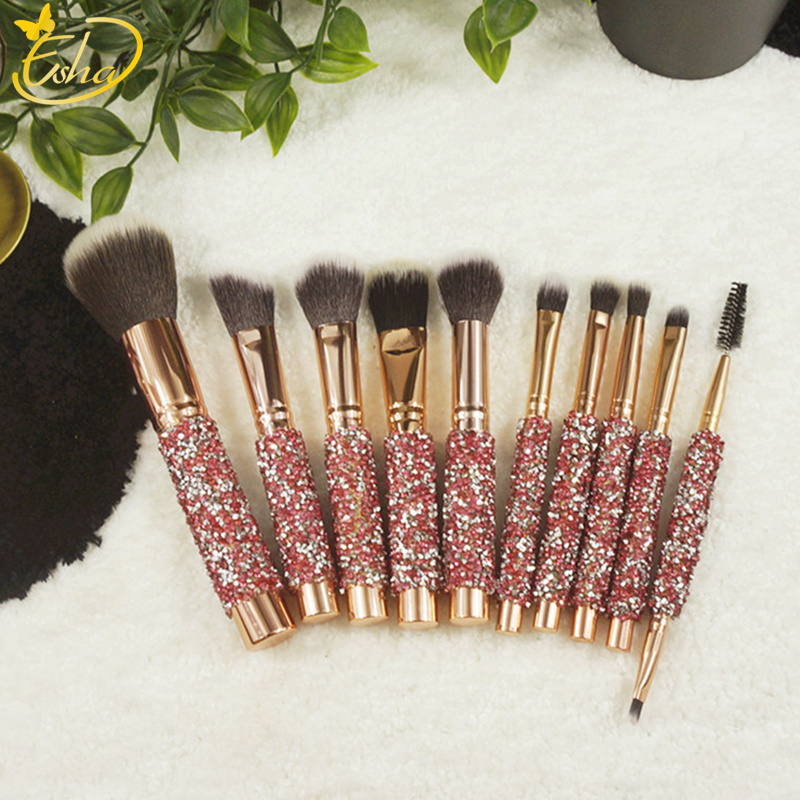 10 PCS Foundation Brushes Set with Bag