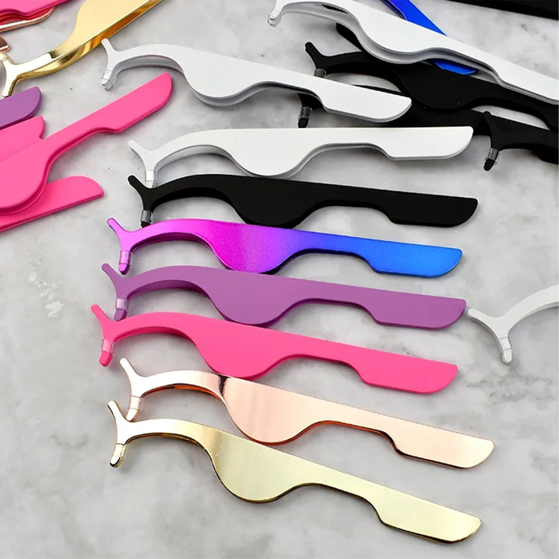 Stainless steel eye lash tweezers lash applicator