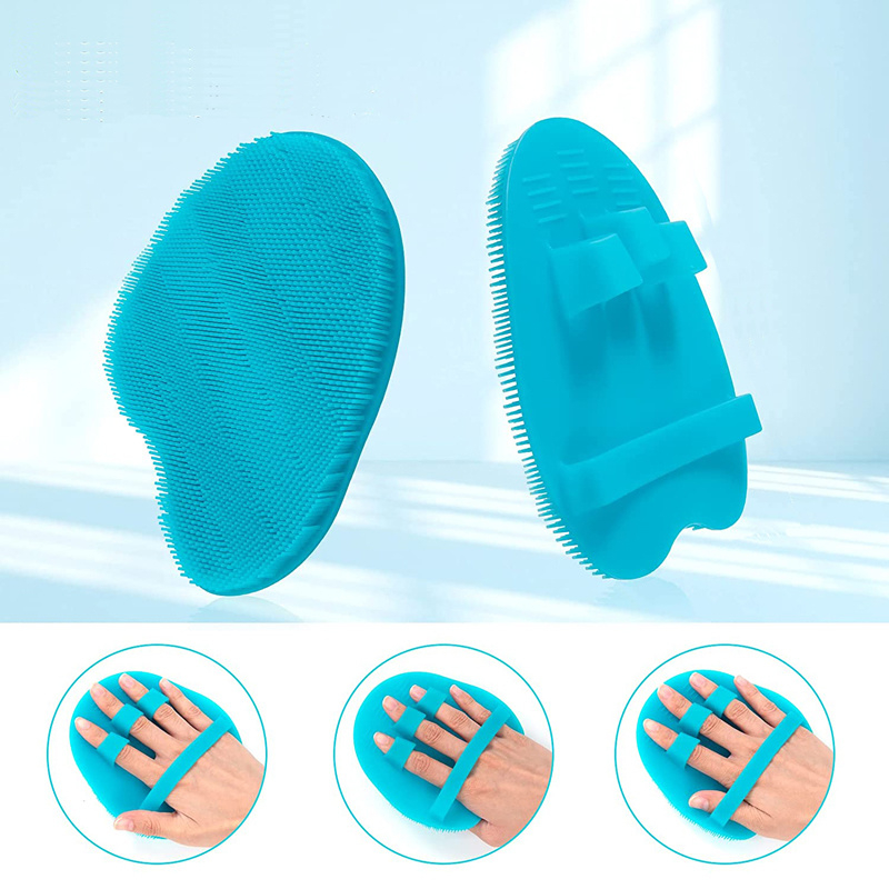 Handheld Silicone Rubber Bath Scrub Cleansing Brush