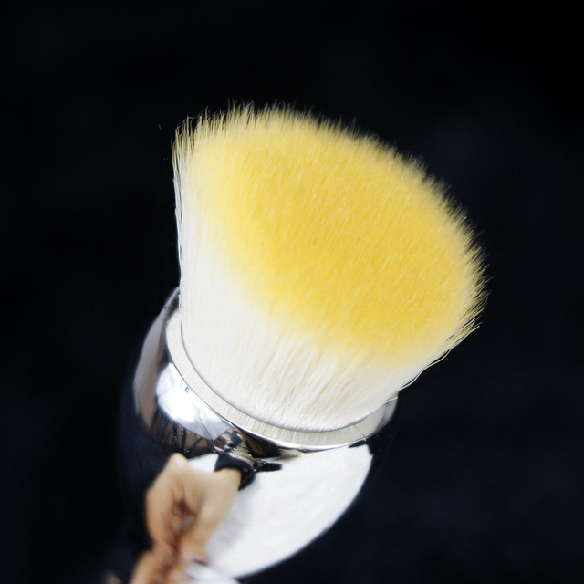 Silver Handle Cosmetic Brush Private Logo Makeup Brush