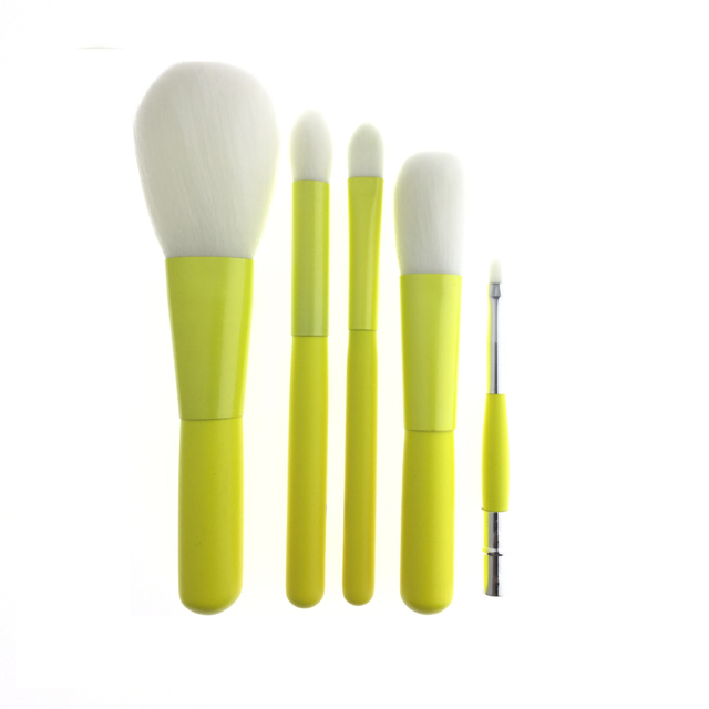 5 PCS Yellow Handle Makeup Brush Set 