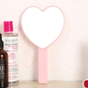 Heartshaped Decorative Pink Handheld Mirror