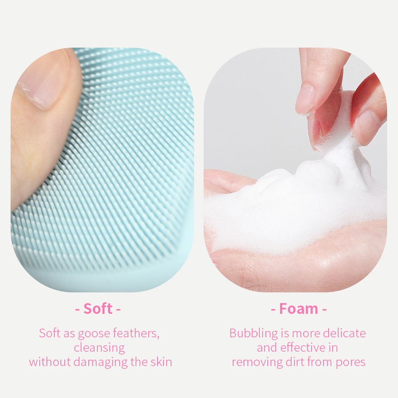 Face scrub exfoliator brush silicone facial cleansing brush