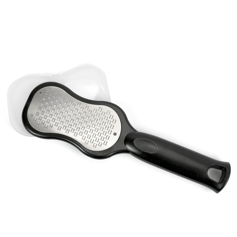 Double sided callus remover foot file with dust collector