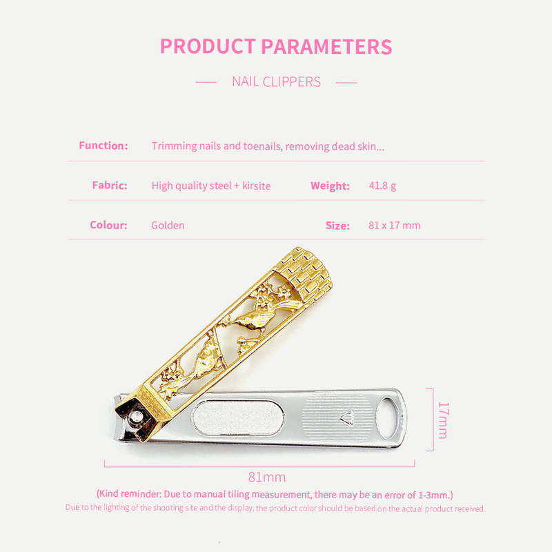 Creative Hollow Gold Pattern Manicure Trimmer