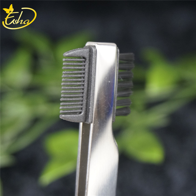 Eyebrow Clip with Nylon Comb Eyebrow Tweezers Clamp