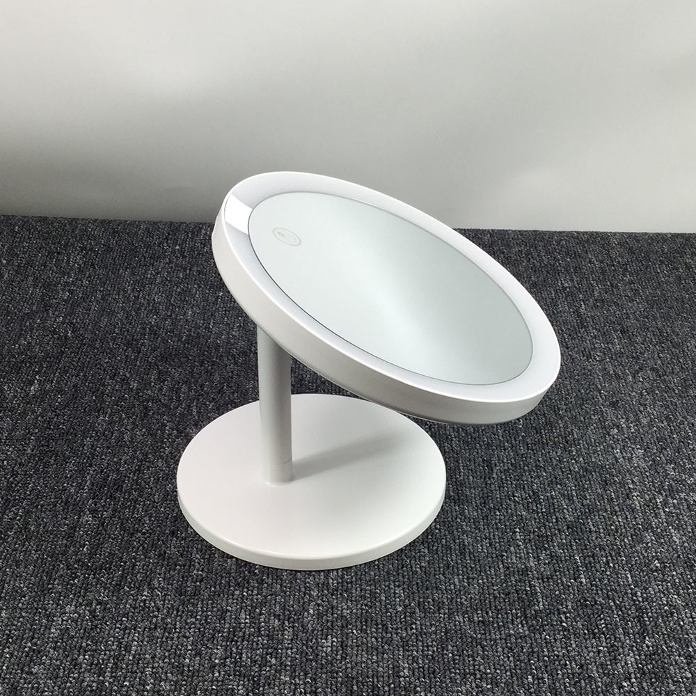 Reversible Stand Round LED Desktop Mirror