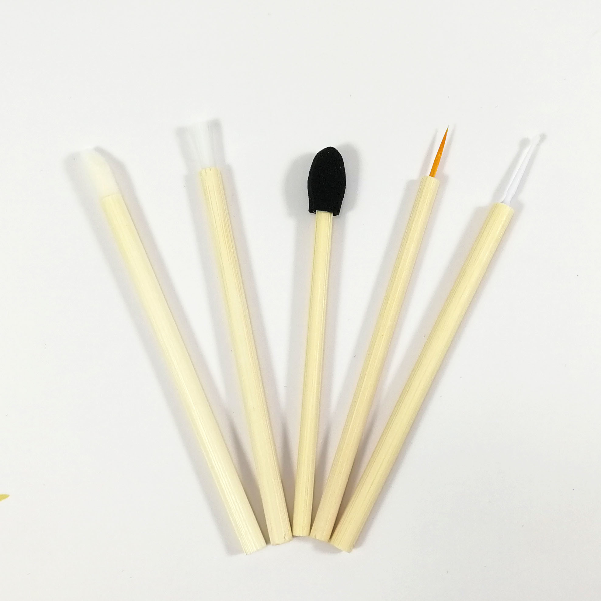 Bamboo Cosmetic Applicator Eyeliner Brush Eco-Friend Makeup Tools