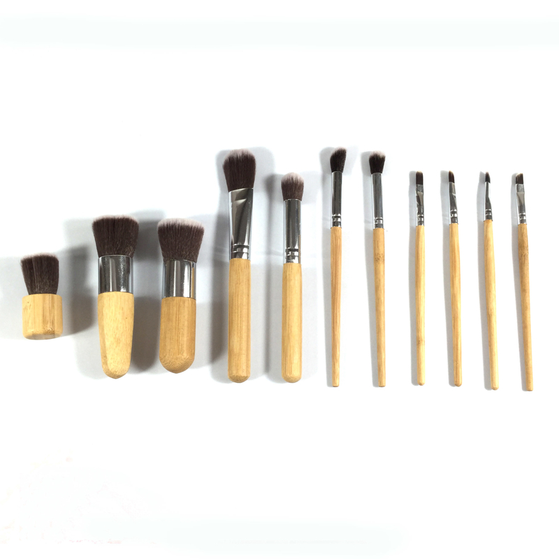 Maquillaje Premium Wooden Handle Cosmetic Brush Set