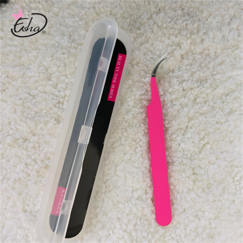 Volume Lash Tweezers With Plastic Box